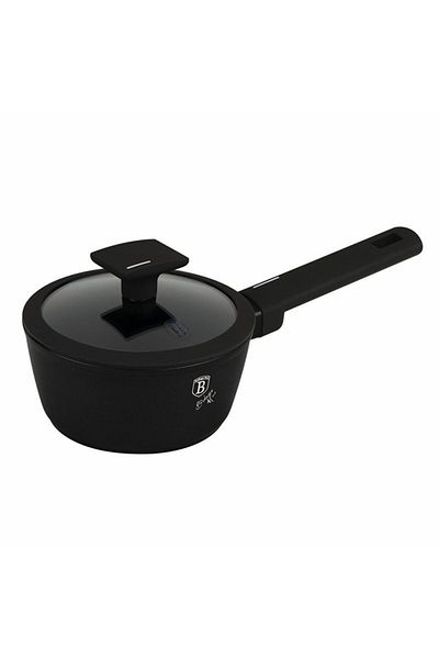 Berlinger Haus Saucepan with titanium coating lid 16 cm Matte Black Collection