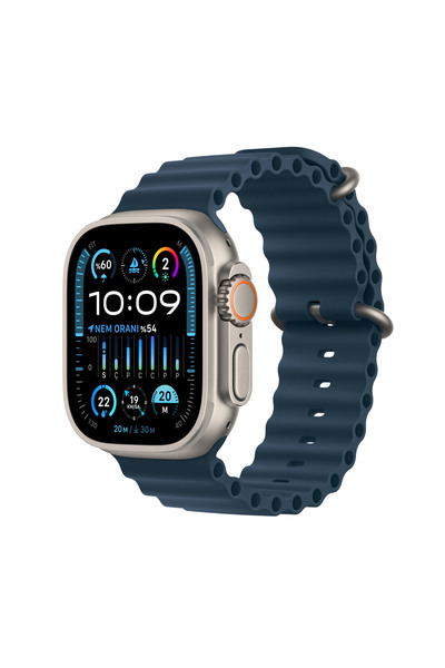 Apple Watch Ultra 2 49mm (GPS + Cellular) Titanyum Kasa Doğal Titanyum MREG3T...