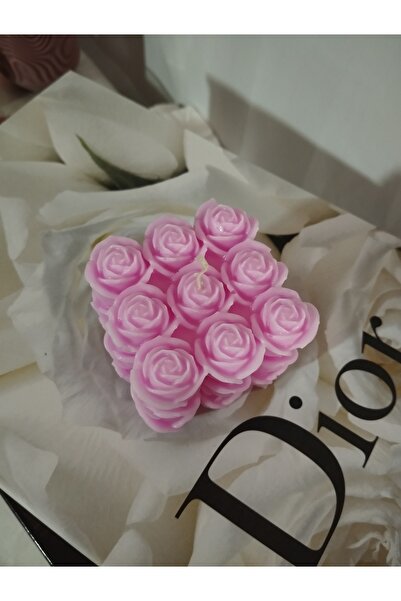 Skycandlee Gül Bubble Soya wax doğal Mum kokulu