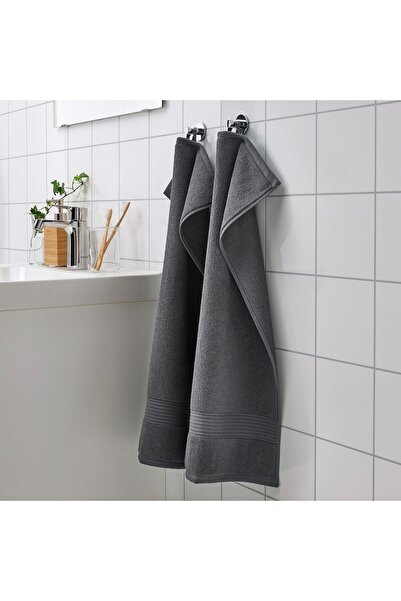 IKEA FREDRIKSJÖN Hand Towel Dark Grey 40x70 cm – 100% Cotton, 650 g/m² | IKEA