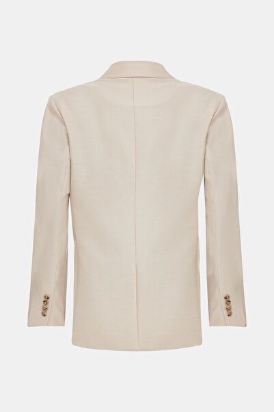 W Collection Beige Buttoned Jacket