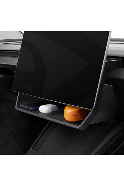 Spigen منظم تخزين أسفل الشاشة لسيارة Tesla موديل Y 2025 (Juniper) وModel 3 2025/2024 (Highland)