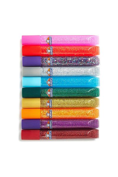 Elmers 10-Piece 3D Washable Classic Glitter Glue 10.5ml