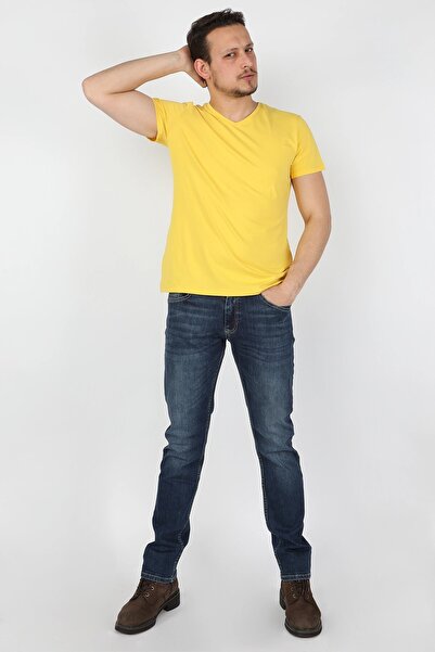 BALİNS Erkek Kot Pantolon Orta Mavi