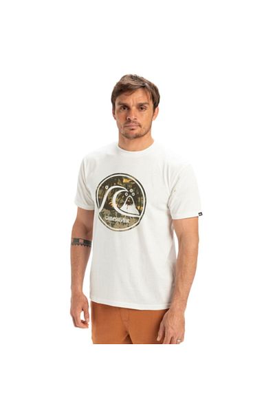Quiksilver Evo Bubble Wrapped Men's White T-Shirt Men's T-Shirt Eqyzt08037
