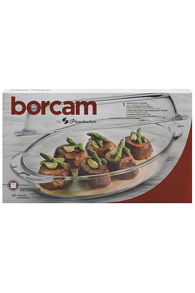 Borcam Vas Termorezistent Oval 2buc/set 1.8l 59032