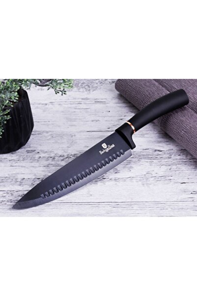 Berlinger Haus Set of knives with non-stick surface + cutting board 6 pcs Black Rose