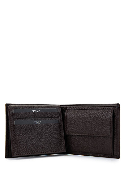 Tamer Tanca Кафяв мъжки портфейл от естествена кожа