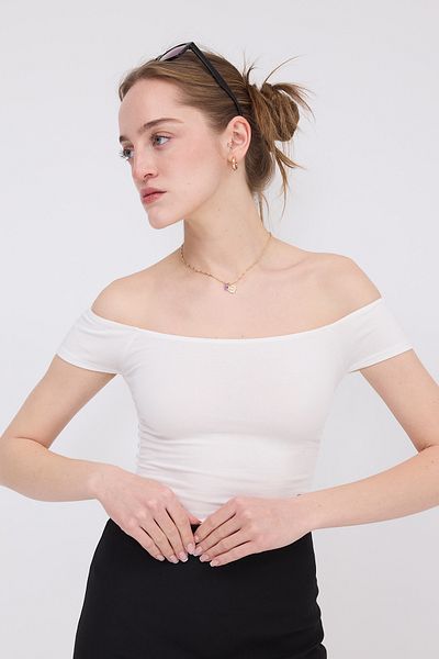 Addax Boat Neck T-Shirt P1595-H1