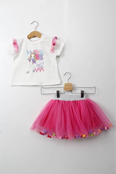 falcomini Girl Printed Tulle Set of 2 3/6 Years Old