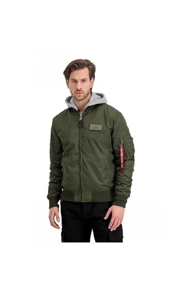 Alpha Industries Ανδρικό πράσινο bomber jacket Alpha Industries MA-1 TT Hood