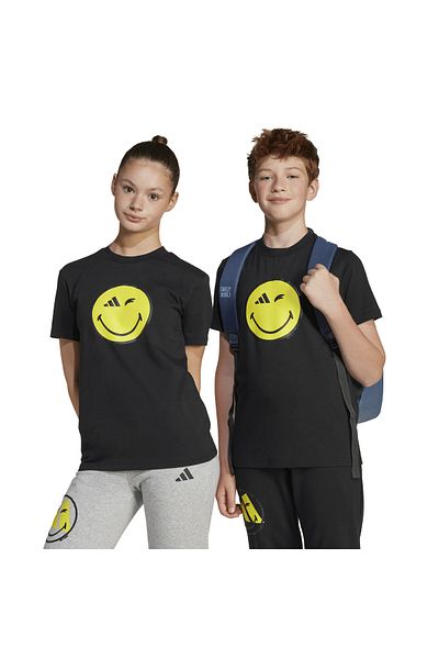 adidas J Smi Unisex Kids Black T-Shirt Unisex Kids T-Shirt Jc7581