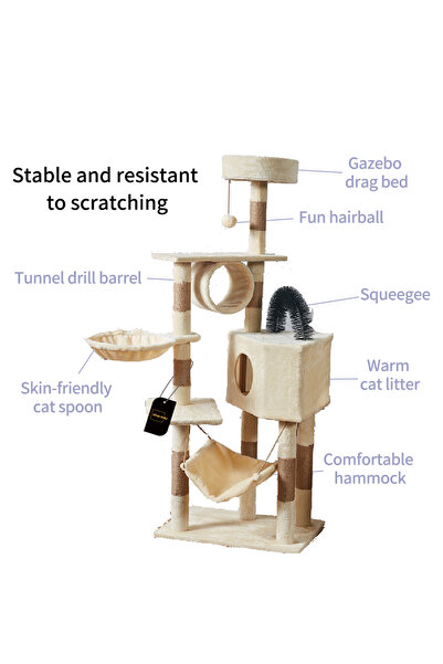 KidLe Cat Tree Cat Tower Cat Climbing Frame Cat Jumping Platform