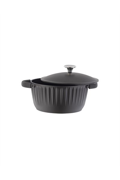 Madame Coco Freya Pot 20 cm with Brown Scoro Luminescences with a Firey Departure Temperature Measuring Instrument