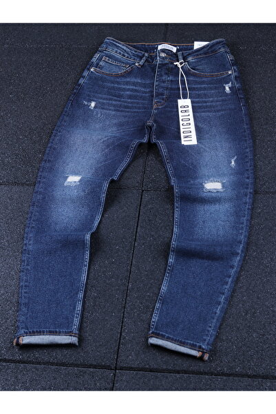 erkek mavi denim pantolon