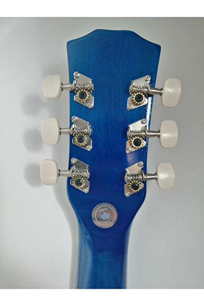 Depox Chitară clasică din lemn 95 cm, Ediție Deluxe, Cutaway Country Blue