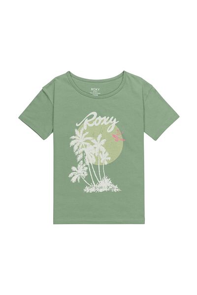 Roxy Day and Night Vintage Girl's Green T-Shirt