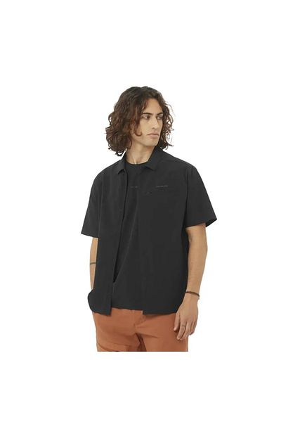 Salomon Xplration Shirt Men's Black T-Shirt Men's T-Shirt Lc2438400