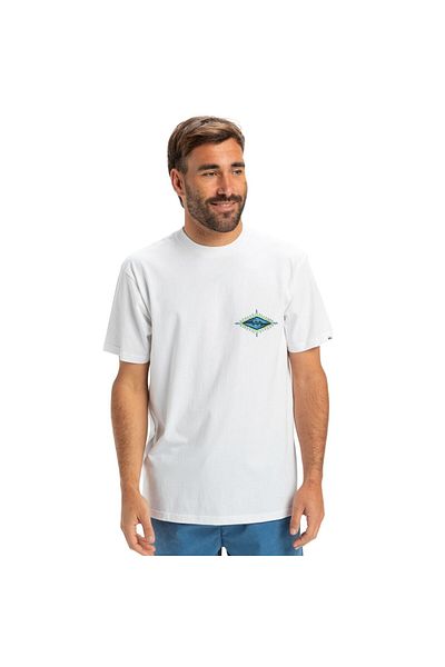 Quiksilver Ανδρικό λευκό μπλουζάκι Ev Beach Blast Ανδρικό μπλουζάκι Eqyzt08046