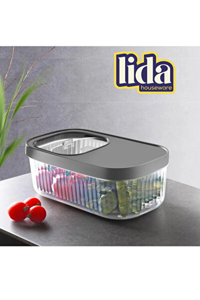 Lida Houseware Vitaslide 5 Liter Storage with Mâkimi – with Lid – 1 Food Storage Door