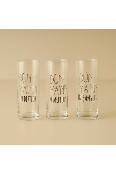 Bella Maison Moods 6-Pack Raki Glass Black (180 Cc)