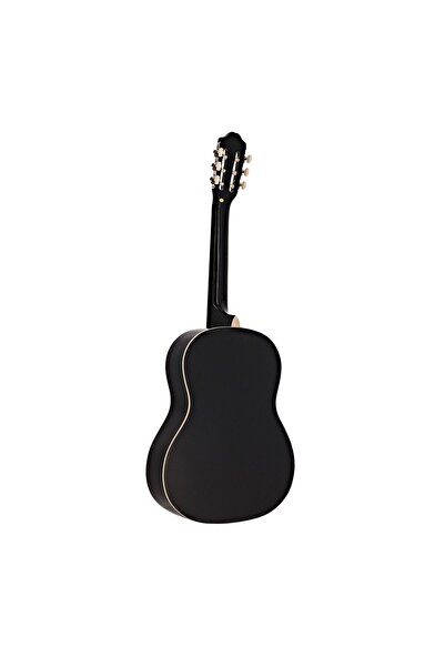 Depox Klasická kytara 104 cm, Black Raven, dřevěná, klasický model, černá, pouzdro, struny a trsátko součástí balení