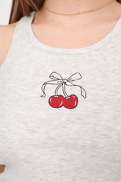 Addax Cherry Printed Undershirt A1762
