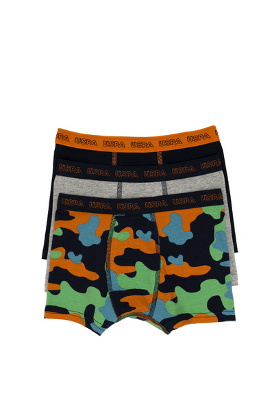 U.S. Polo Assn. Erkek Çocuk 3'lü Boxer 50310962-VR033