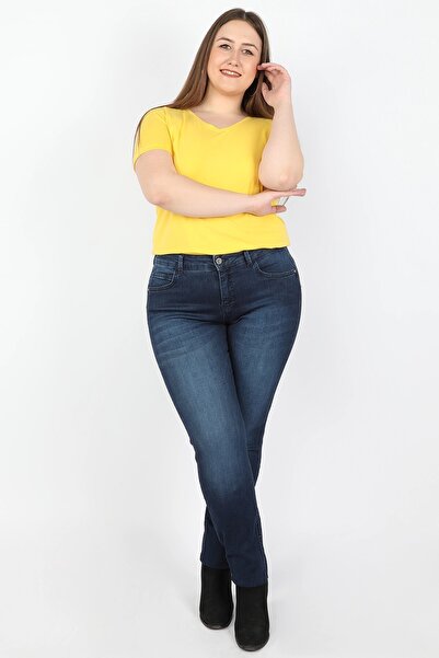 BALİNS Kadın Kot Pantolon Koyu Mavi