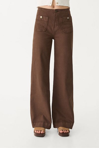 Stradivarius D77 Minimalist trousers with pockets
