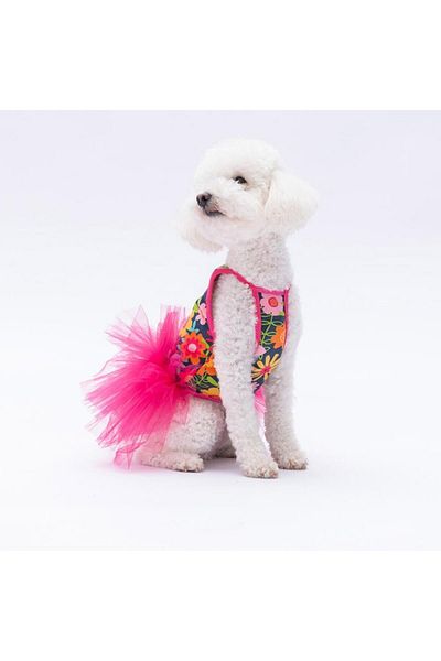 Pawstar Flowers Cat Dog Dress - Cat Dog Clothing