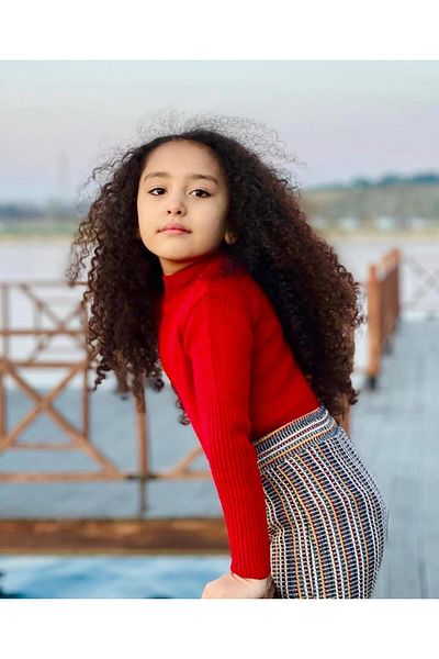 Hilal Akıncı Kids Knitwear Sweater and Glitter Pants
