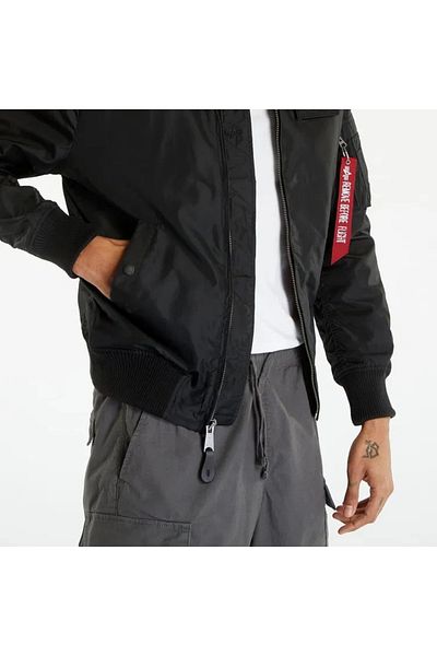 Alpha Industries Ανδρικό μαύρο bomber jacket Alpha Industries MA-1 TT Hood