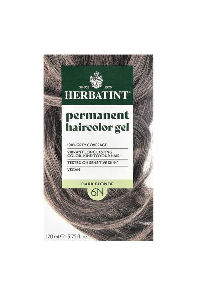 Herbatint Permanent Hair Coloring Gel 6N - Dark Blonde 170ml