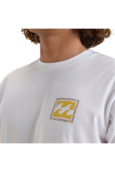 BİLLABONG Crayon Wave Ss Ανδρικό Λευκό T-Shirt ΑΝΔΡΙΚΟ T-SHIRT EBYZT00292