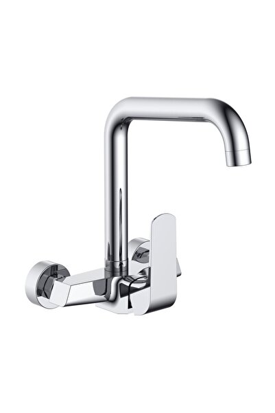 HESANIT Elite Single Lever Kitchen Wall Sink Faucet Chrome