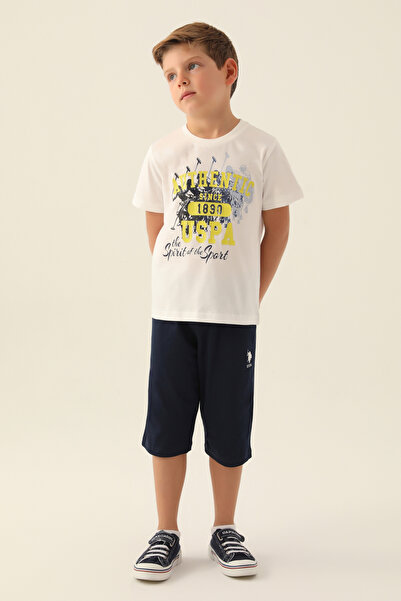 U.S. Polo Assn. Σετ Πιτζάμες Κρεμ για Αγόρια 50315330-VR071