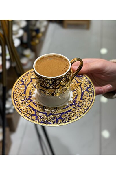 ACAR Set of 6 Luxury Cecily Gold Coffee Cups