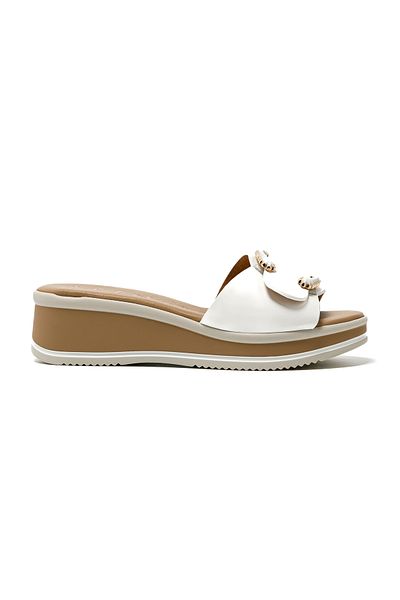Repo Women / Girls Slippers - 12128-E5 Repo Bianco
