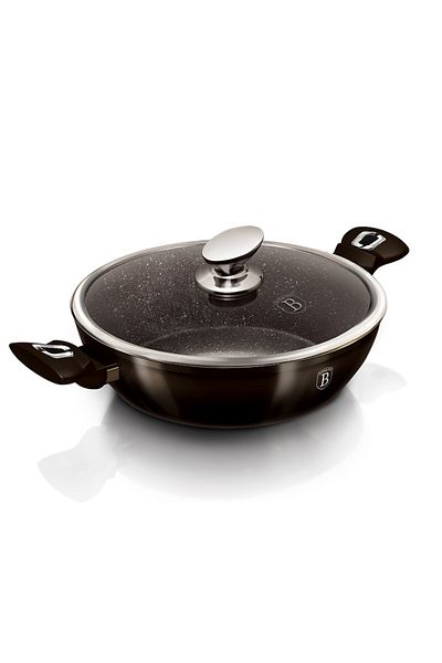 Berlinger Haus Deep frying pan with lid 28 cm Shiny Black Collection
