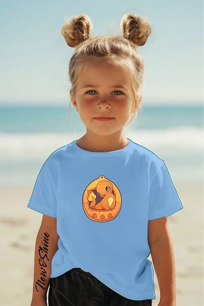 New Shine 1 tricou este un cadou pentru achiziții de 6 și mai sus în coș - Tricou pentru copii supradimensionat cu imprimeu Pokemon