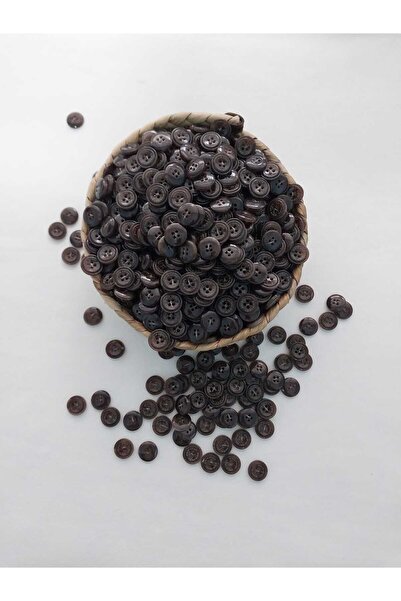 Tasarım لون بني، قطر 1.5 سم، زر بوليستر، 30 قطعة.