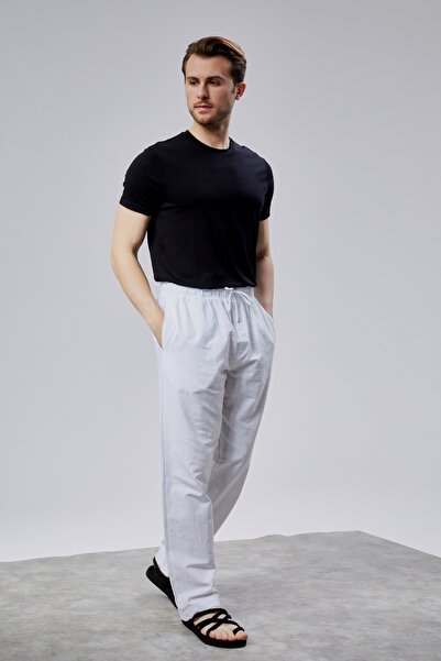 POSH & PURA Men's Organic Linen Blended Cotton Trousers