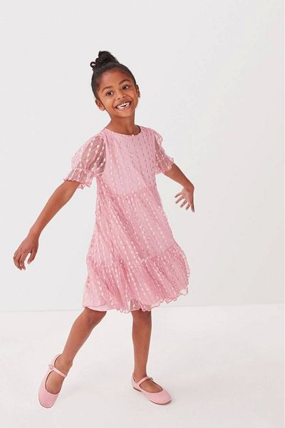 Kidmark Çocuk Modası Girl's Next Pink Tulle Dress
