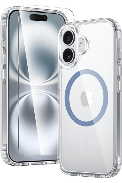 AWH جراب iPhone 16 Plus: مغناطيسي، بدرجة عسكرية، مقاوم للصدمات، مضاد للاصفرار...