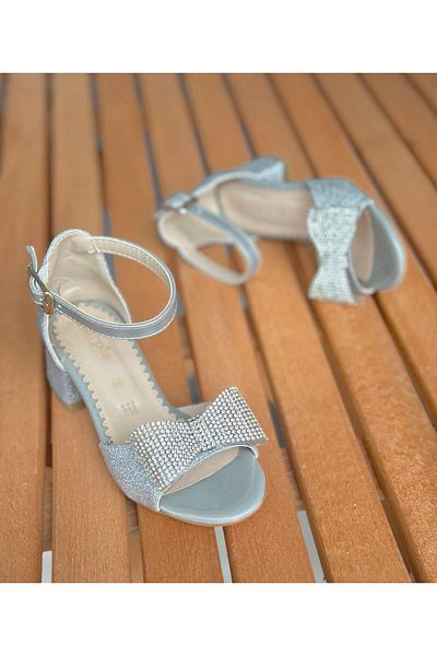 Surpie Shoes Pantofi pentru copii cu toc înalt, pantofi pentru copii cu toc scăzut, pantofi pentru rochie de seară pentru copii