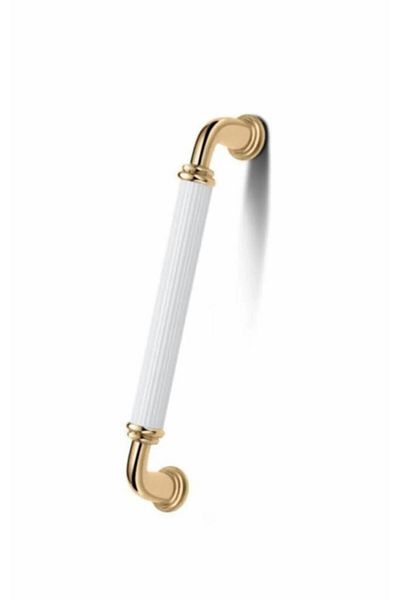 bablife Melis 96mm Mânere de mobilier pentru dulapuri de lux din metal alb-auriu cu toate opțiunile de culoare