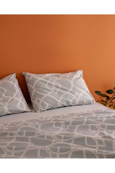 Madame Coco Fonte Kardiertes, bedrucktes Kingsize-Piqué-Set
