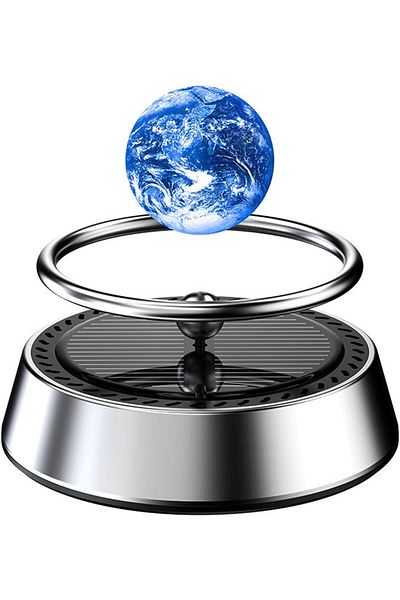 COOYA Car Aromatherapy Diffuser, Solar Powered Rotating Planet Purifier, Interior Decor for Car