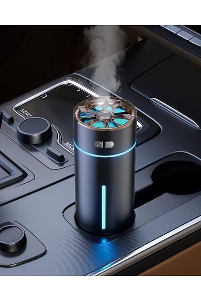 COOYA Car Diffuser, with Colorful Light, 300ml Battery Powered, 2 Mist Modes, for Office, Bedroom